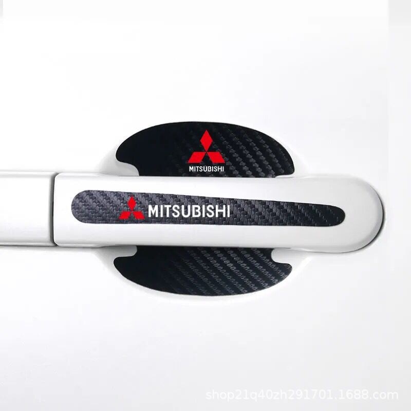 Stiker Handle Pintu Mobil Untuk Mitsubishi Pajero ASX Colt Canter Challenger Outlander Lancer 9 Carisma Mirage