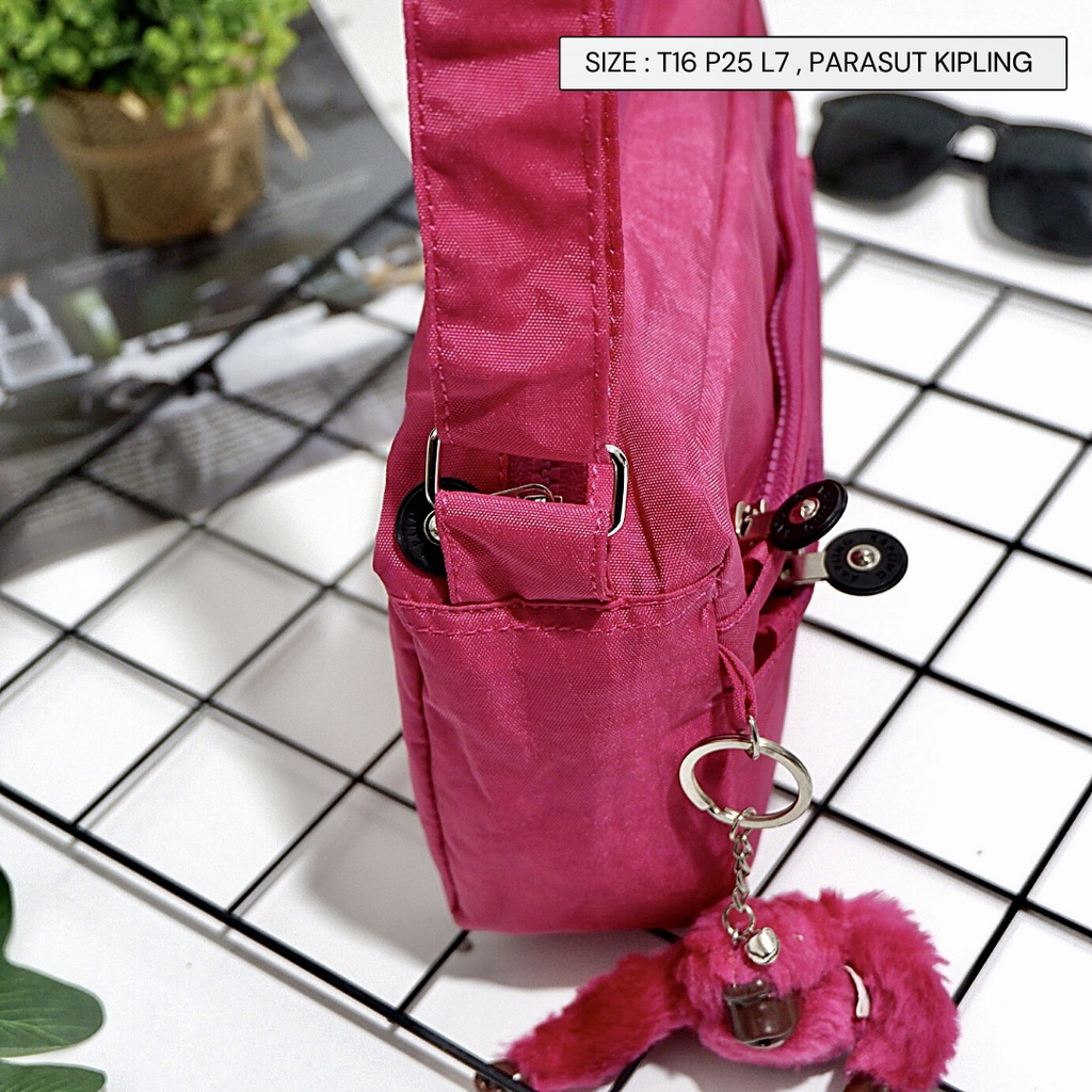 (NEVSET SEMARANG) TAS REMAJA WANITA / FASHION WANITA MURAH / SLING BAG Banyak Kantong Waterproof POLOS COD