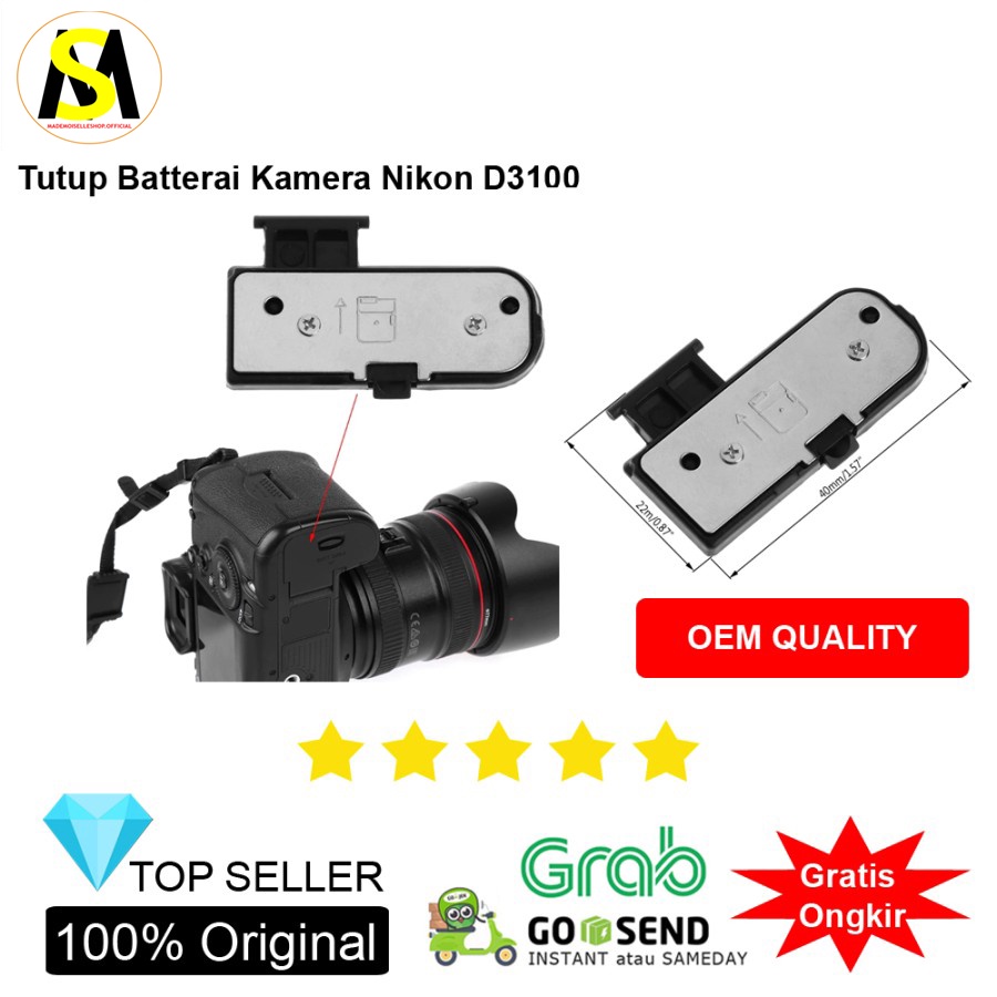 Tutup Baterai Kamera Nikon D3100 - Battery Door - Battery Cover