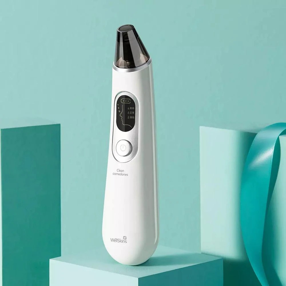 Xiaomi Wellskins Alat Pembersih Komedo Wajah Electric Vacuum Rechargeable - WX-HT100 - White