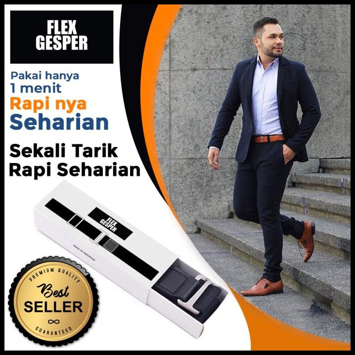 Force Welch | Flexgesper Ikat Pinggang Sabuk Perapi Pakaian Dengan Sekali Tarik