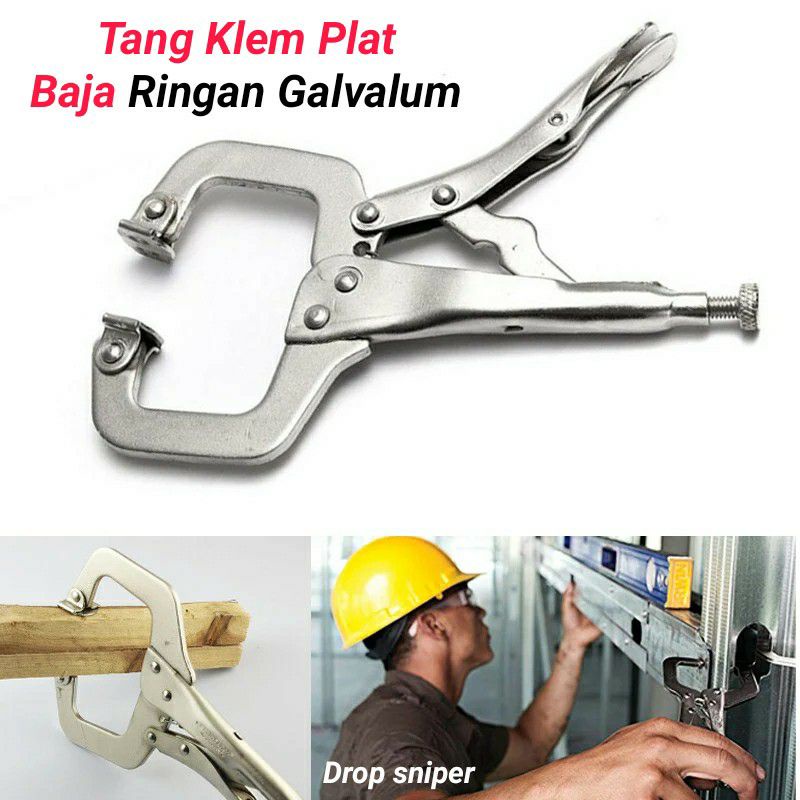 Jual Tang Klem Penjepit Plat Baja Ringan Galvalum Galvanis Multifungsi Indonesia Shopee Indonesia