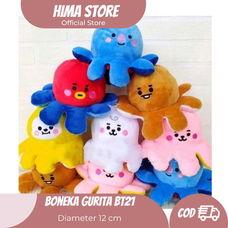 [BISA COD] Boneka gurita BT21 boneka BT21 gurita