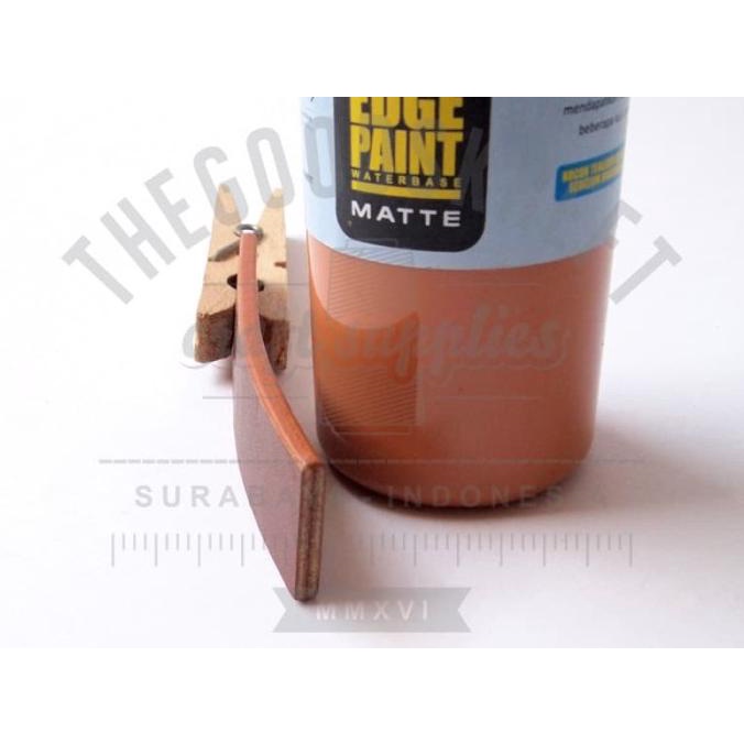 

~@~@~@~@] Leather Edge Paint Doff Matte Cat Pinggiran Kulit Light Brown /Coklat