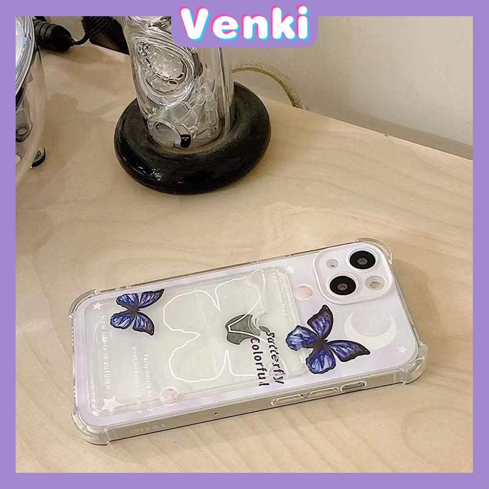 Casing Silikon Iphone 13 Pro Max 12 Pro Max 11 Pro Max 7 Plus Xr Xs Max Shockproof Motif Butterfly Moon