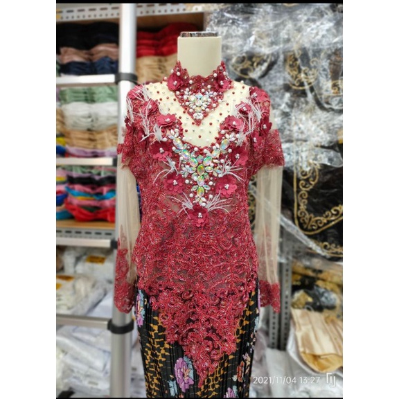 ATASAN KEBAYA TRIDI//ATASAN FULL PAYET MEWAH MODERN//KEBAYA