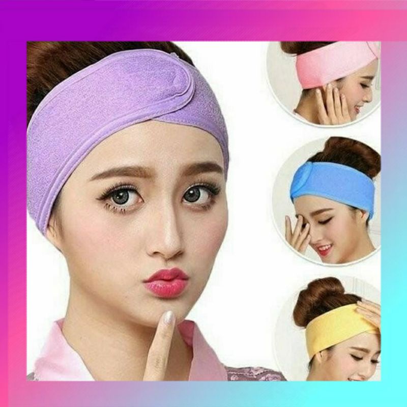 Bandana Facial Bandana Makeup Bandana Masker Wajah Bando Rambut Fashion