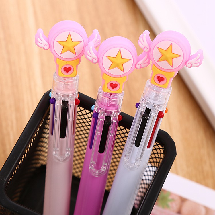 

Relic PP61 pulpen 6 warna motif karakter bintang lucu imut / bolpen karakter 3D