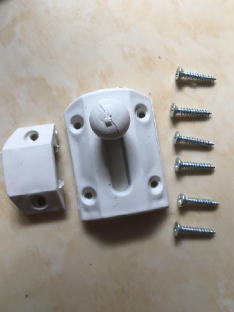 Selot | Grendel Plastik | Pvc Kamar Mandi 2”