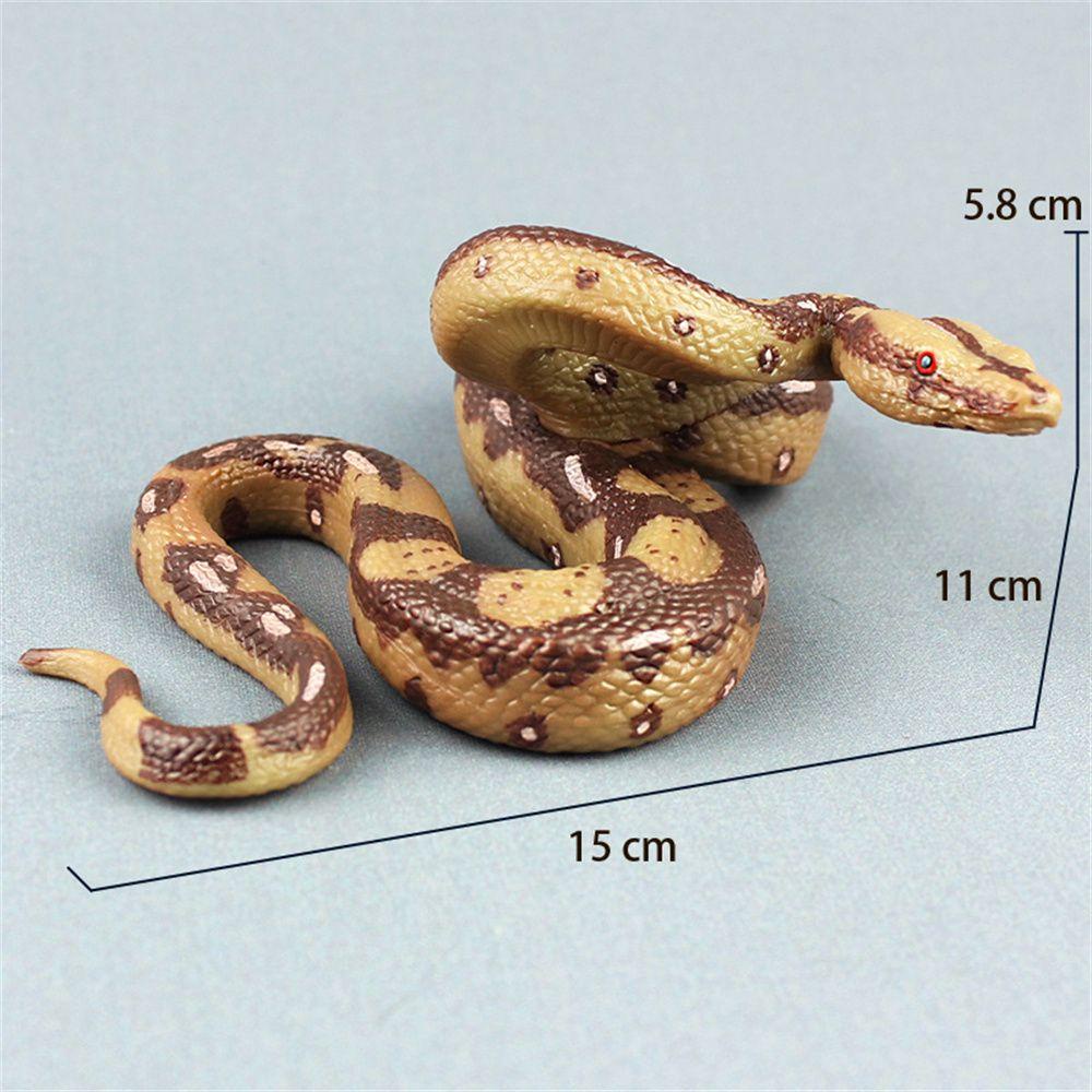 Mainan Ular Agustina Mainan Anak Koleksi Hadiah Model Python Liar Ular Realistis Ukuran Besar Mainan Model Python