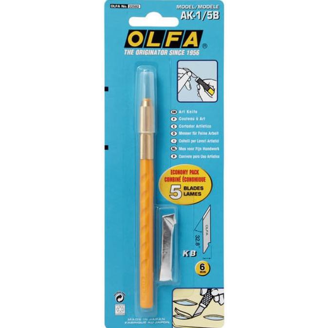 

Termurah Olfa Ak-1/5B Art Knife With 5 Blades Offic