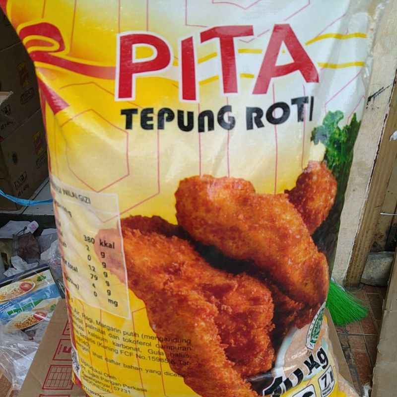 

Tepung panir/Tepung Roti kuning Pita 10kg