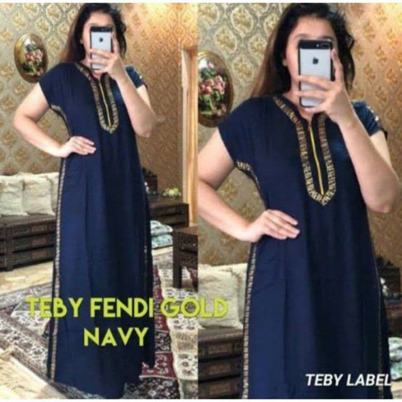 Daster Arab Renda Jumbo Lengan 3/4 Panjang Pendek Turki Murah Terbaru Fashion Muslim Motif LD 120