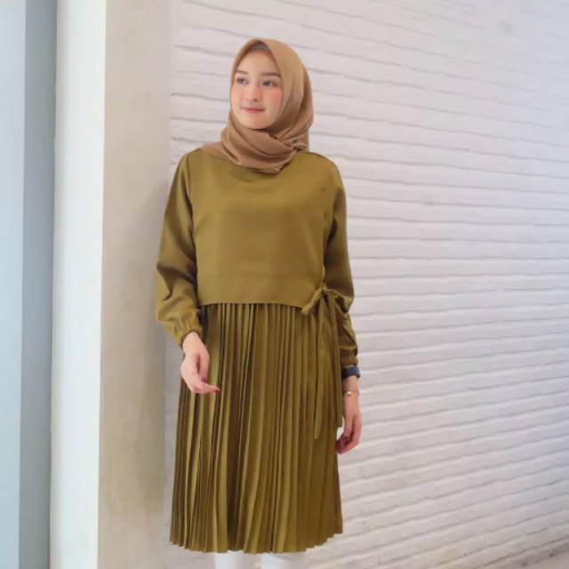 Ines tunik plisket Fit To L