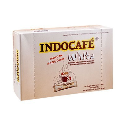 

Indocafe White Coffee 1 Kotak (10pcs) No Sugar / Kopi Putih Bebas Gula