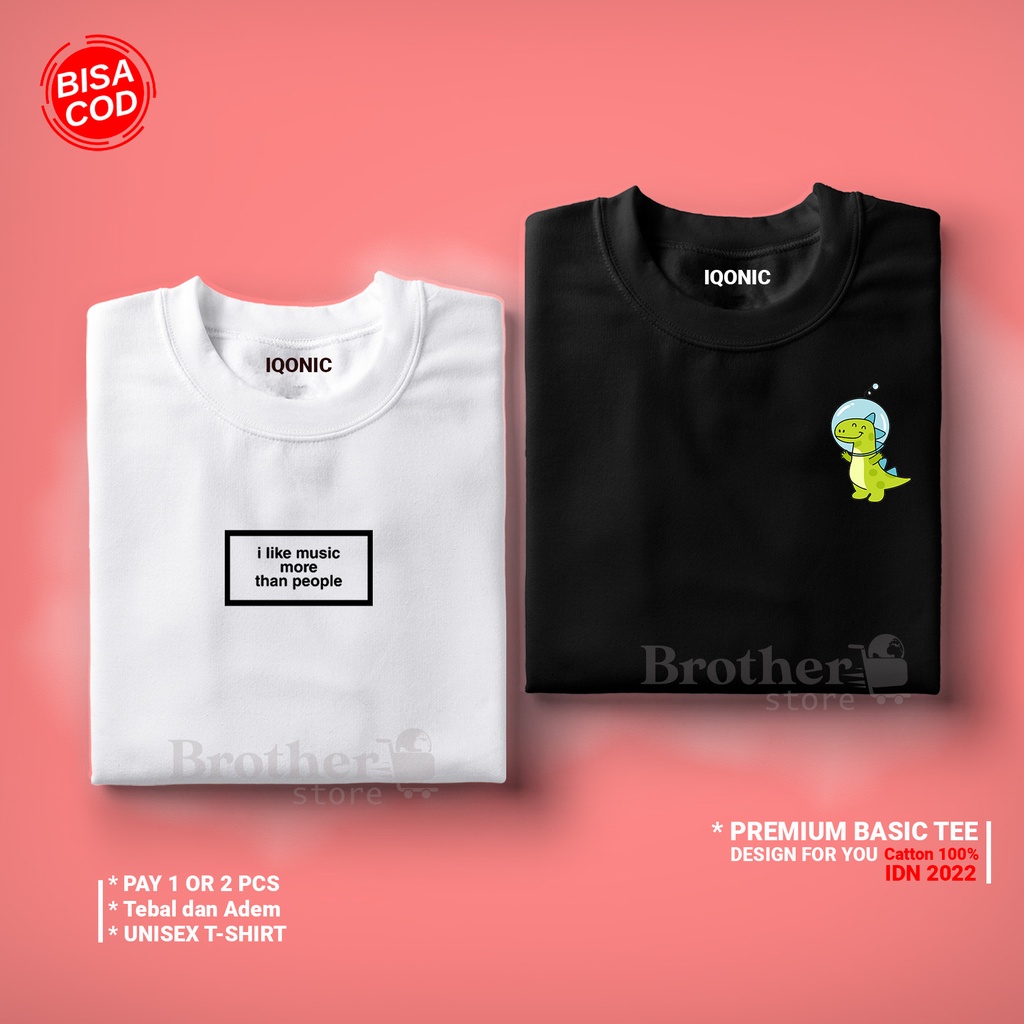 ( PROMO COD ) BROTHER STORE / Kaos Distro Pria / Kaos Distro100% Catoon Combed 30s / ArticelILCK