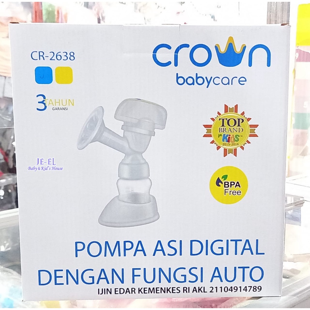 Crown Baby Care Breast Pump Auto Functions Digital CR 2638 / Pompa Asi Elektrik Crown CR 2638