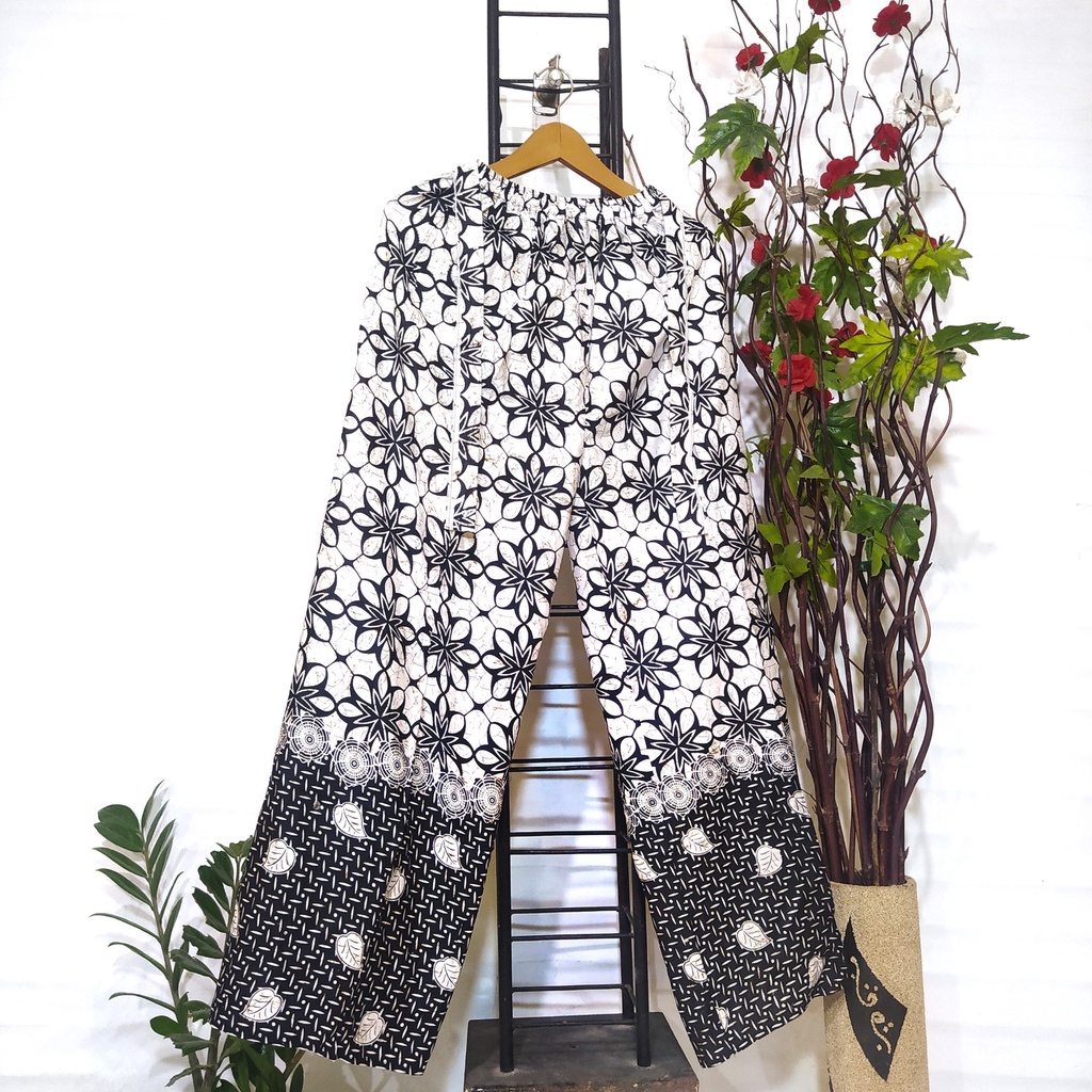 CELANA PANJANG KULOT WANITA DEWASA BAHAN RAYON ADEM NYAMAN MOTIF BATIK-KL Klengan 4