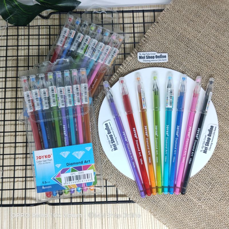 

Pulpen Warna Joyko Diamond Art 8 warna Colorfull