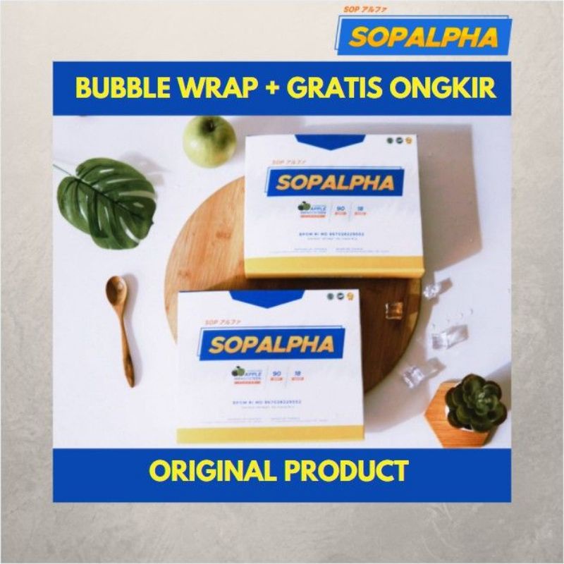 SOPALPHA 1 BOX ISI 18 SACHET SOP ALPHA ORIGINAL BPOM HALAL BIOBOOST ASLI