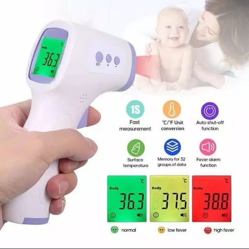 Termometer Tembak Digital + Laser Pointer