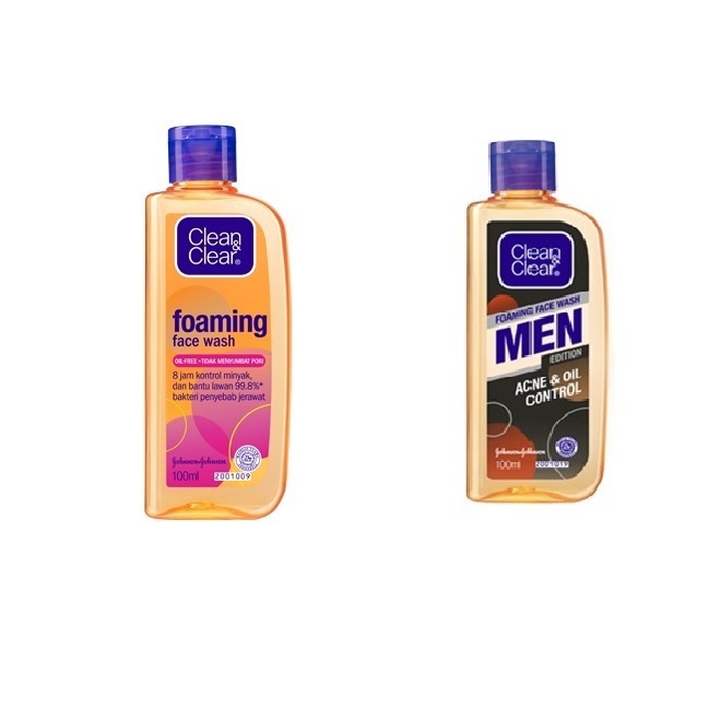 Clean & clear Foaming face wash MEN & Clean&Clear Foaming Face wash sabun cuci muka vitamin c