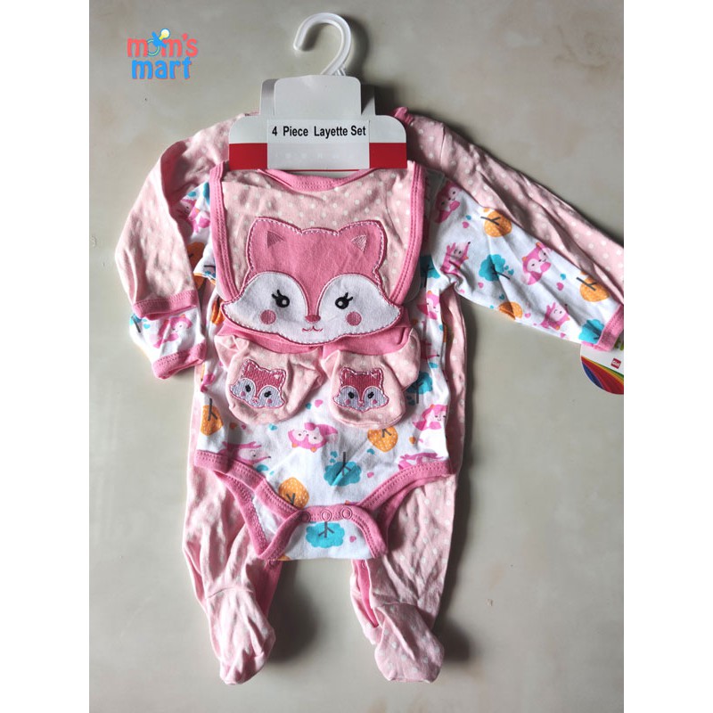 PAKAIAN BAYI 4IN1 SET / BAJU BABY ROMPER &amp; JUMPER IMPORT