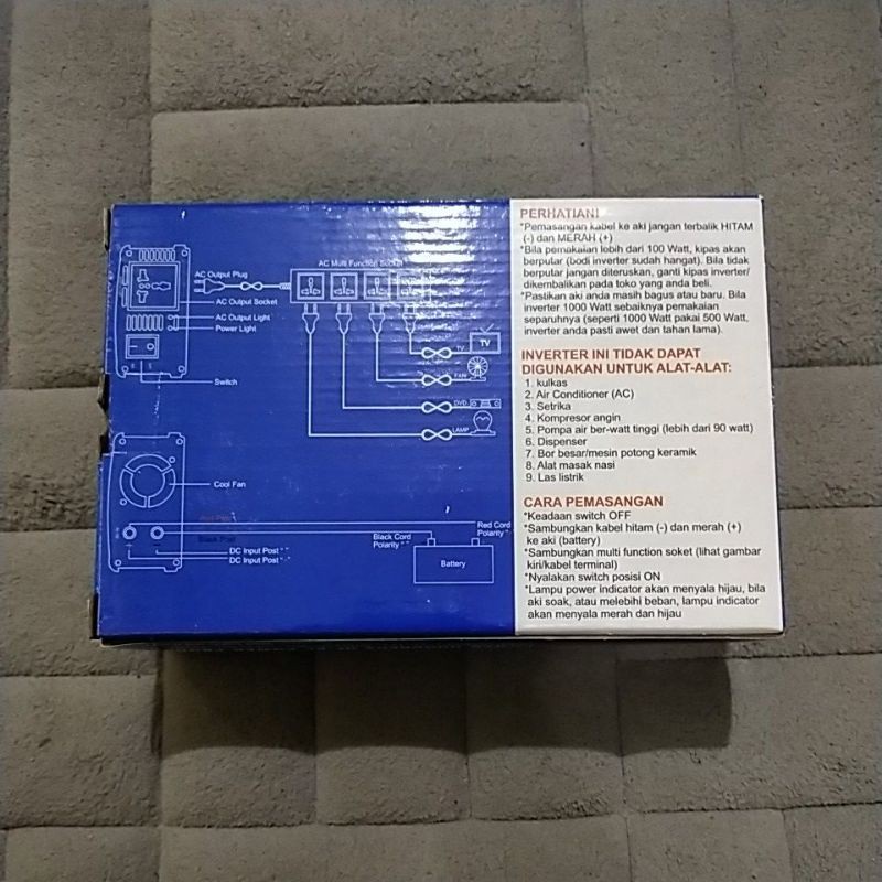 INVERTER 600W DC 12V TO AC 220V