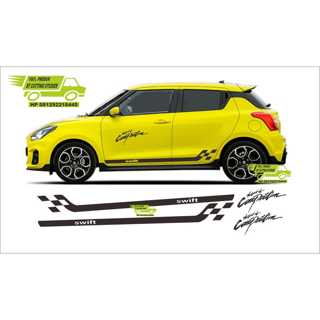 sticker mobil suzuki swift terbaru stiker swift sticker stiping body mobil suzuki swift sticker mobi