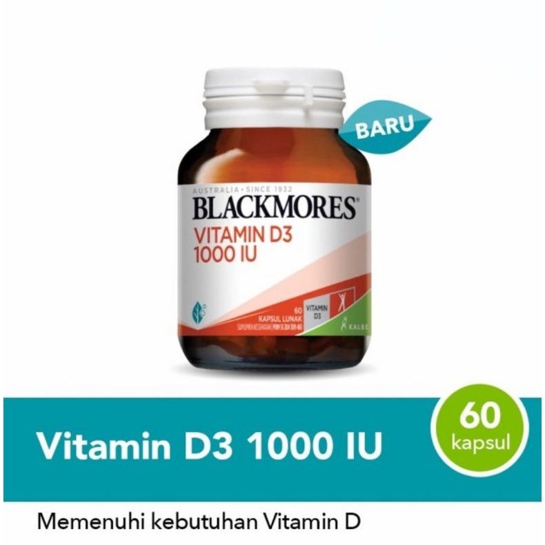 Blackmores Vitamin D3 1000 IU 60 Kapsul