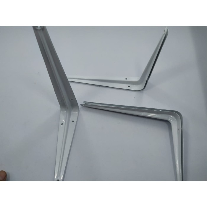 Siku Rak Putih Dan Abu abu 5&quot; x 6&quot; ( 125mm x 150mm ) Folding Bracket Per 1Psg