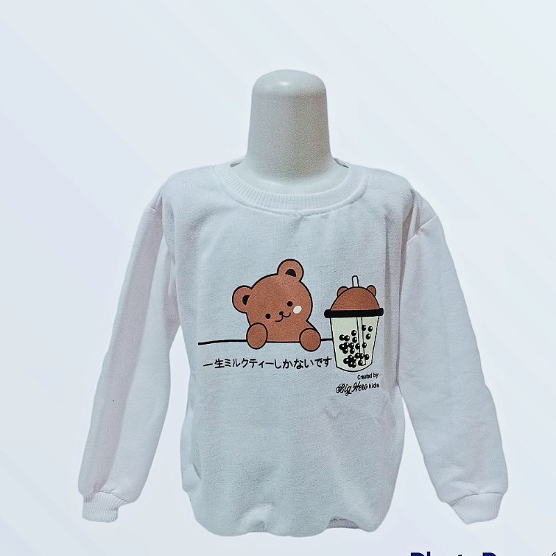 PDF crewneck anak perempuan usia 3-9 tahun sweater anak perempuan baju hangat anak
