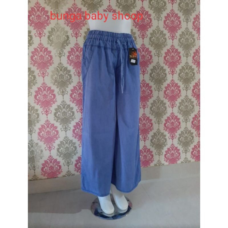 KULOT JEANS POLOS WANITA