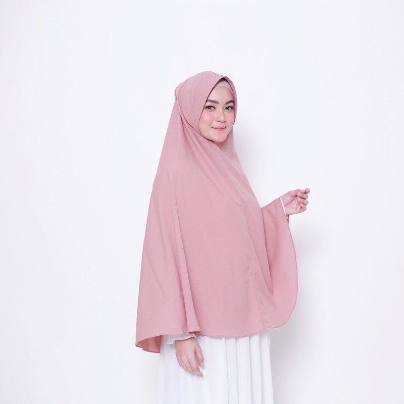 Bergo hamidah Jumbo/Bergo Hamidah XL/Jilbab Bergo Hamidah Instan