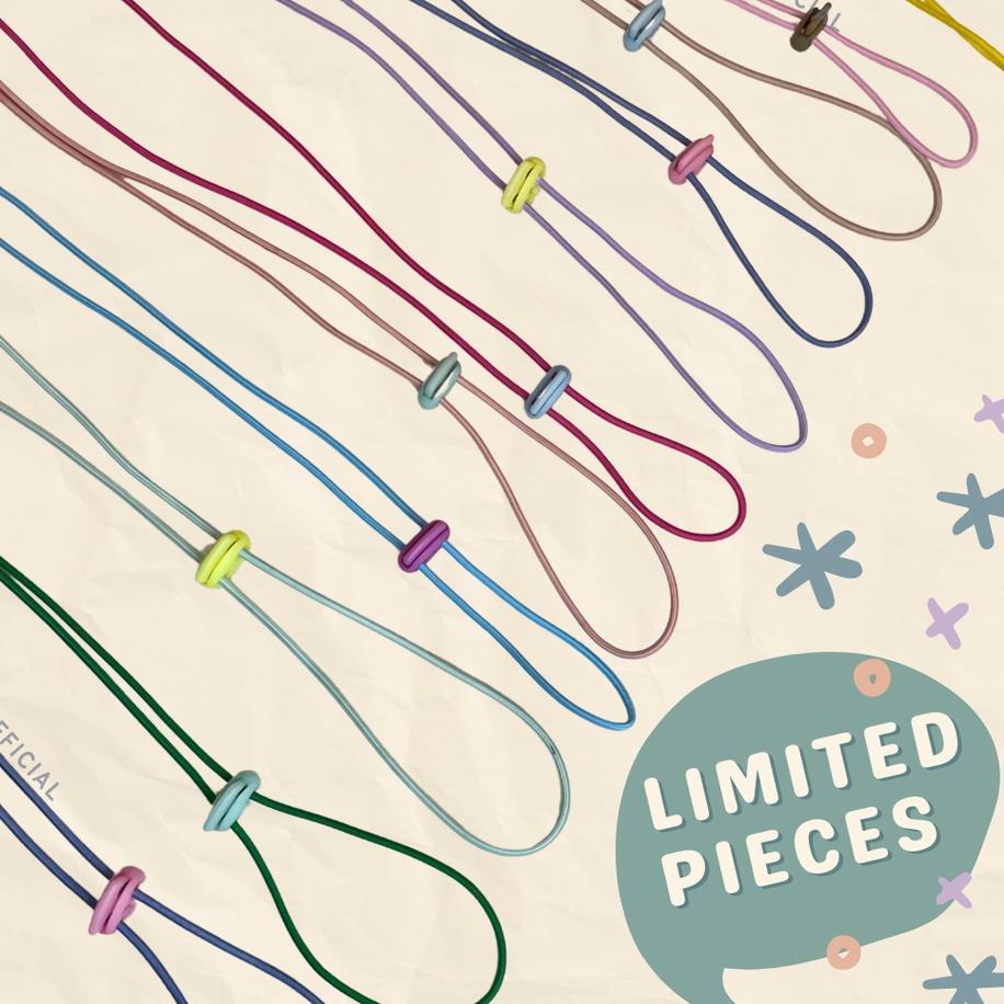 Insta Sell STRAP MASKER WARNA UNIK LUCU CUSTOM 2 IN 1 | TALI MASKER KALUNG KONEKTOR HIJAB EARLOOP HE