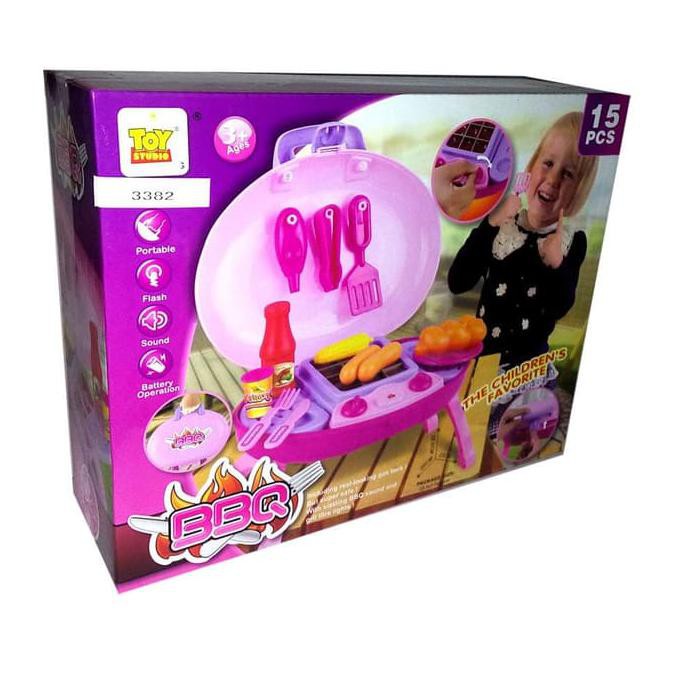 Baru Mainan Anak Bbq Koper 15 Pcs