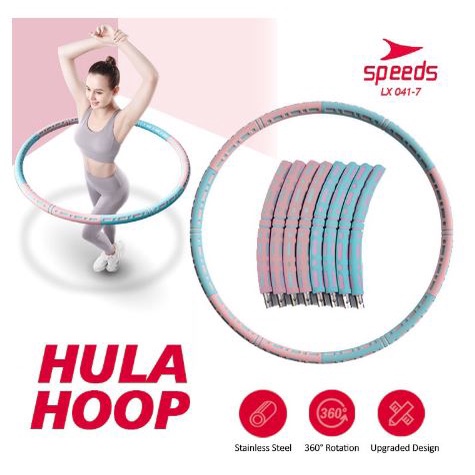 Hulahop Portabel Yoga Fitness Adjustable Ring Mainan Anak