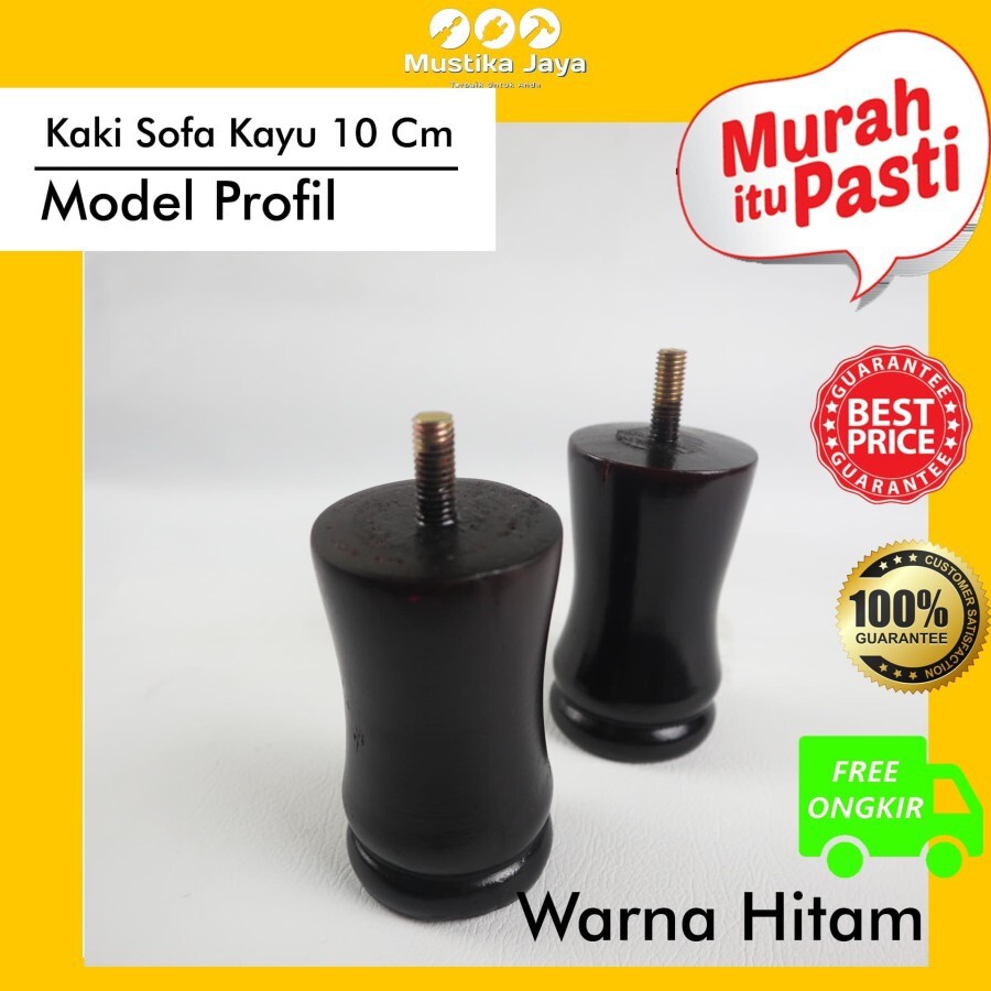 Kaki Sofa Kayu Model Profil 10 Cm