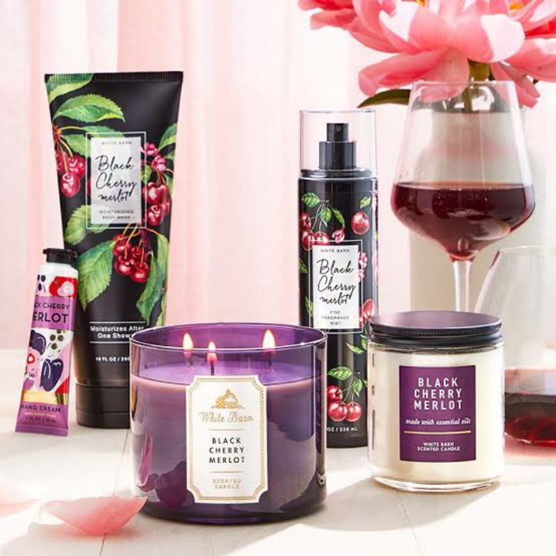 BATH &amp; BODY WORKS BBW BLACK CHERRY MERLOT SERIES MIST LOTION SHOWER GEL BODY CREAM HAND CREAM SHOWER GEL BODY CREAM LOTION MIST WASH WALLFLOWER ROOMSPRAY SCENTPORTABLE GENTLE GEL DEEP CLEANSING GENTLE FOAMING CREAMY LUXE