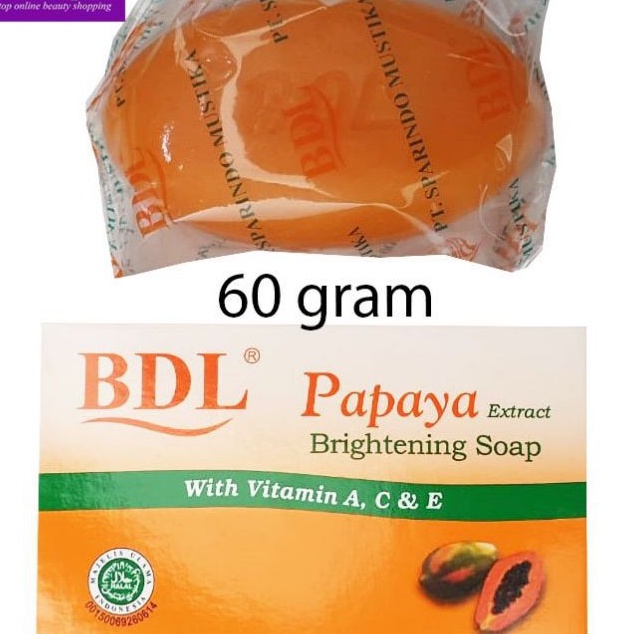 sabun bdl papaya / bengkuang brightening soap 128 gram