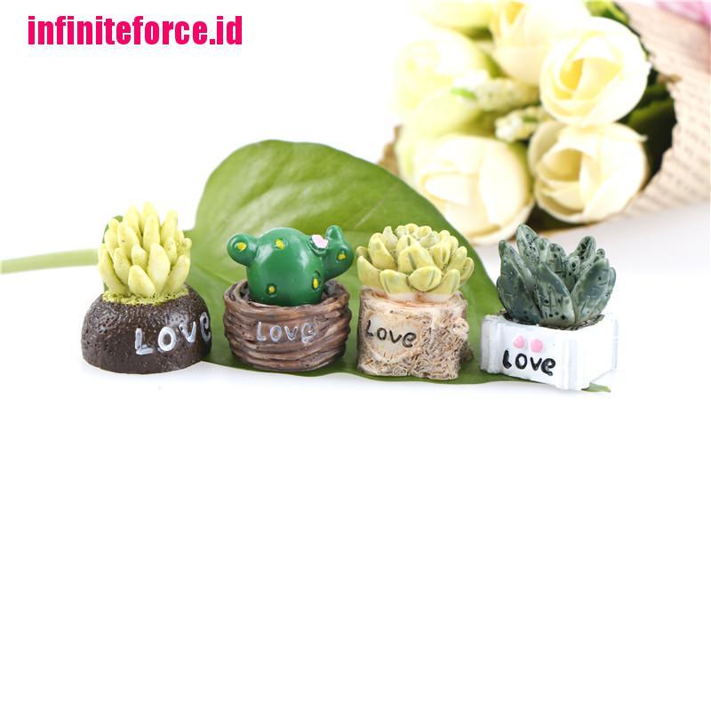 4Pcs Plant DIY Resin Fairy Garden Craft Decoration Miniature Micro Gnome Terrarium Gift