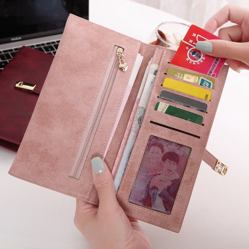 Dompet tipis 2022 baru versi Korea perempuan pasang 