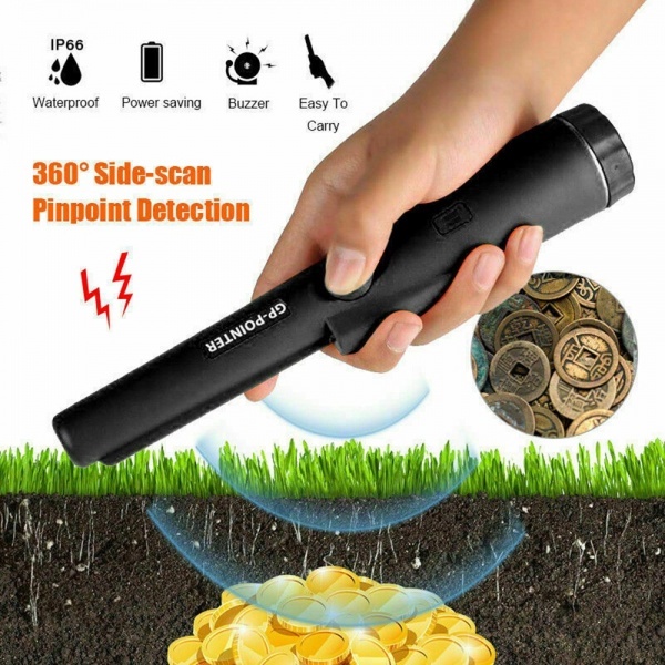 Newest Arrivals Black Handheld Pinpointer Pin Pointer Probe Metal Detector Automatic Tuning