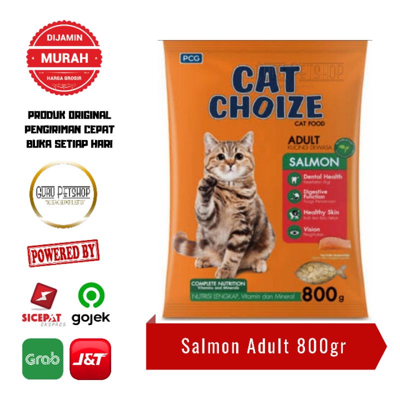 Makanan Kucing Cat Choize Adult Salmon 800gr / Makanan Kucing