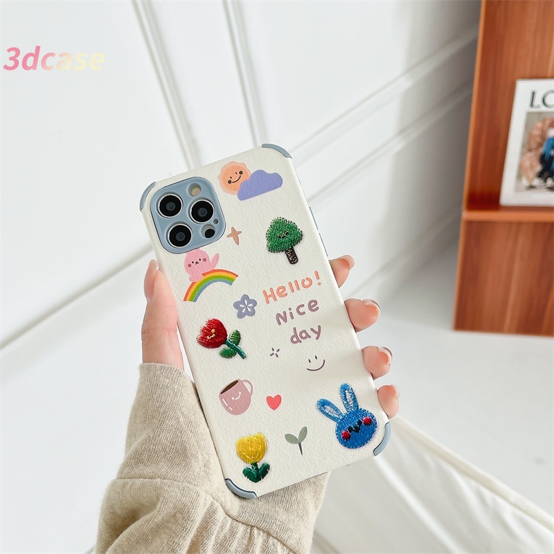 Xiaomi POCO M3 Case Casing Xiaomi Redmi POCO X3 NFC X3 PRO M3 Redmi 9 9C NFC 9A 9i 9T 9 PRO Power 10X POCO M2 PRO Redmi Note 9 8 10 10S 9 PRO MAX 9S A15 A15S A54 Desain Kartun Lamb Skin Leather Camera Lens Protection Soft Case