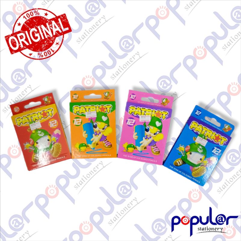 

Pensil Warna Patriot Pendek 12C