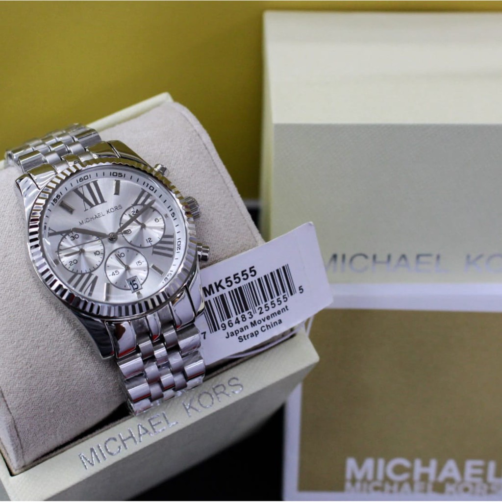JAM TANGAN PRIA WANITA | RANTAI | KULIT | KARET | MURAH | WANITA MICHAEL KORS LEXINGTON LADY MK 5555