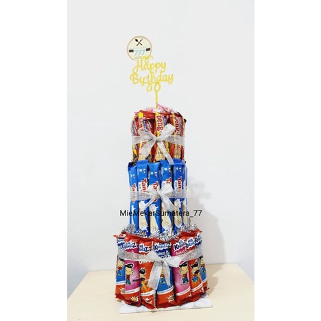 SNACK TOWER/KUE ULANGTAHUN/SNACK CAKE/SNACK TART/SNACK ULTAH/BIRTHDAY TOWER/KADO ULTAH/KADO WISUDA/B