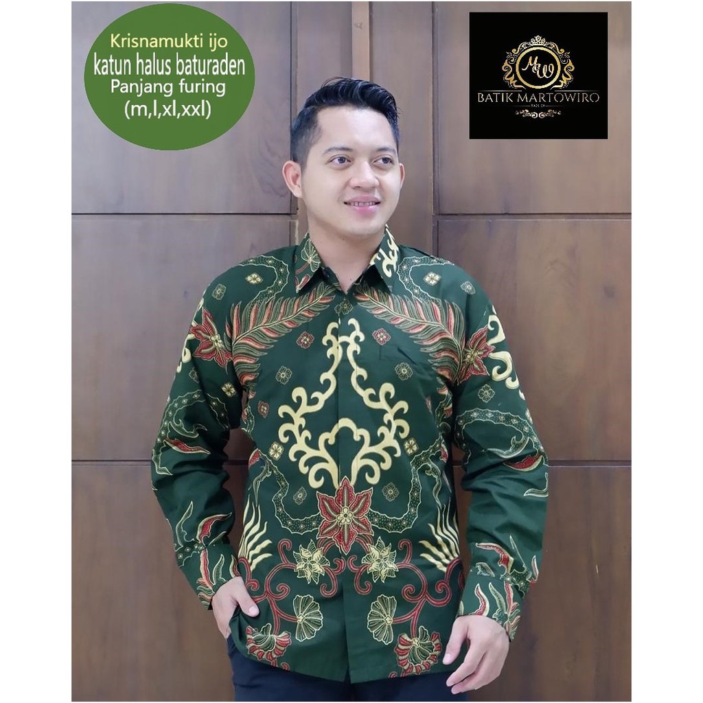 KRISNAMUKTI IJO MARTOWIRO KEMEJA BATIK PRIA LENGAN PANJANG PENDEK LAPIS FURING ATASAN BATIK PRIA MODERN ASWOMULYO ULU KAMOLYAN SRI LANJAR ARJUNO BIRU KRESNO AJI RAJENDRA ABANG AJOTOSATRU ABANG ARKA BANU SAKA BIRU DEWOKAMOLYAN ASWATOMO IRENG IJO MESEM