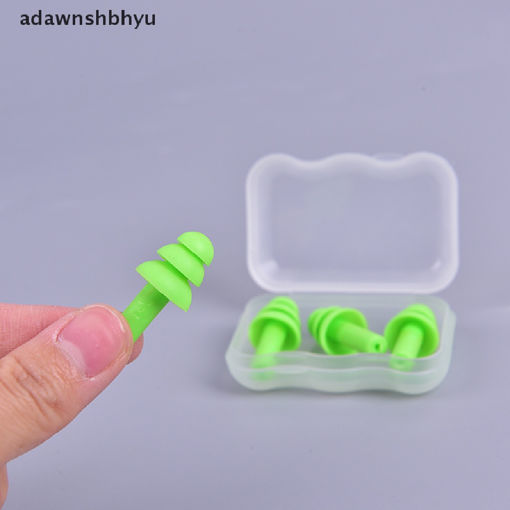 Adawnshbhyu 2pasang Ear Plugs Pencegah Kebisingan Tidur Penyumbat Telinga Travel Sleeping Noise Reduction